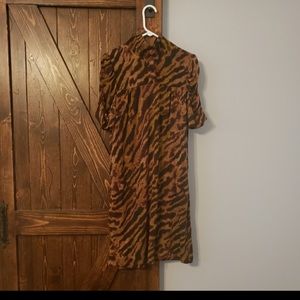Beautiful tiger printed sweater dress